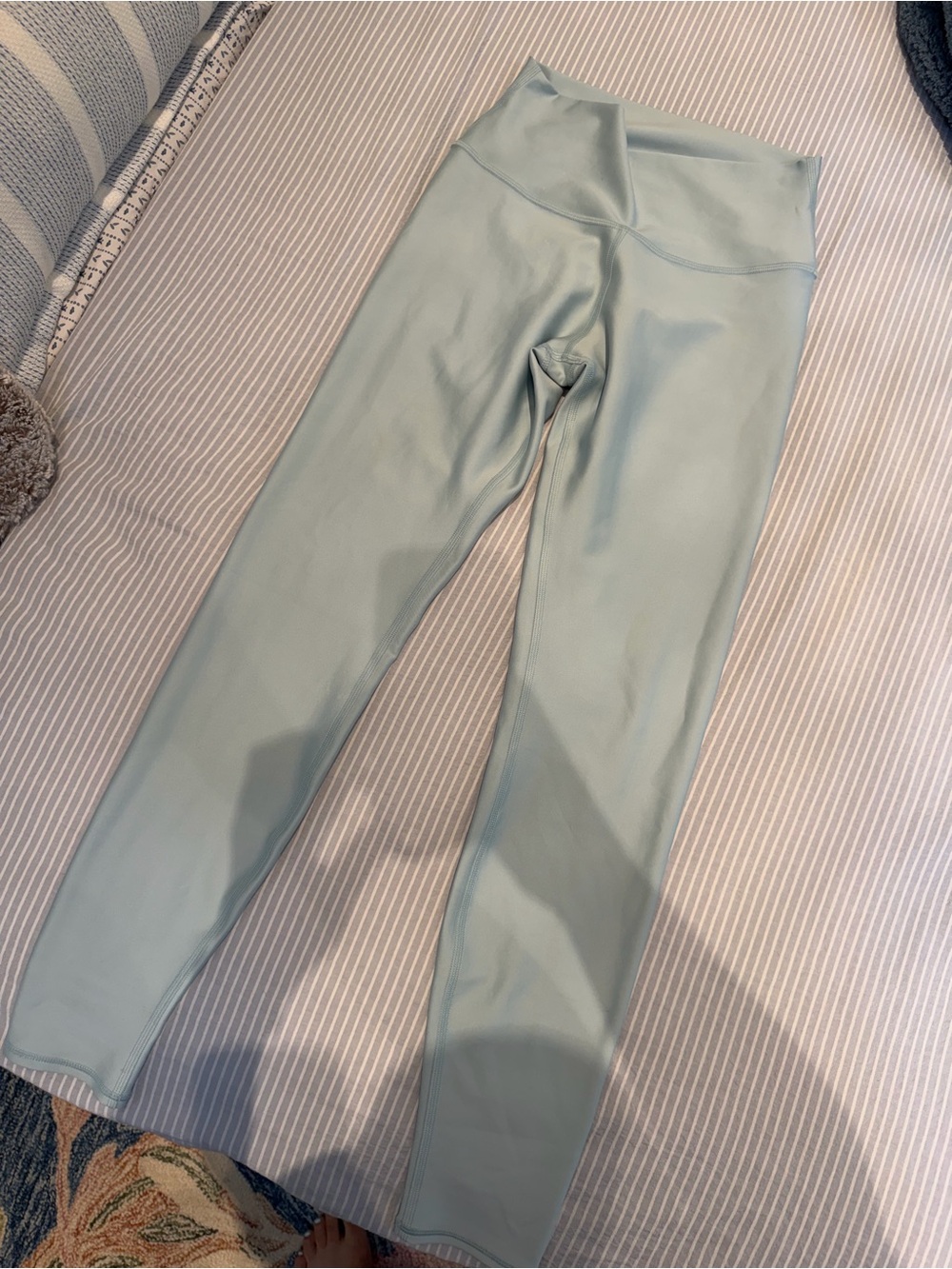 Alo yoga Light blue High-Waist Seamless Leggings